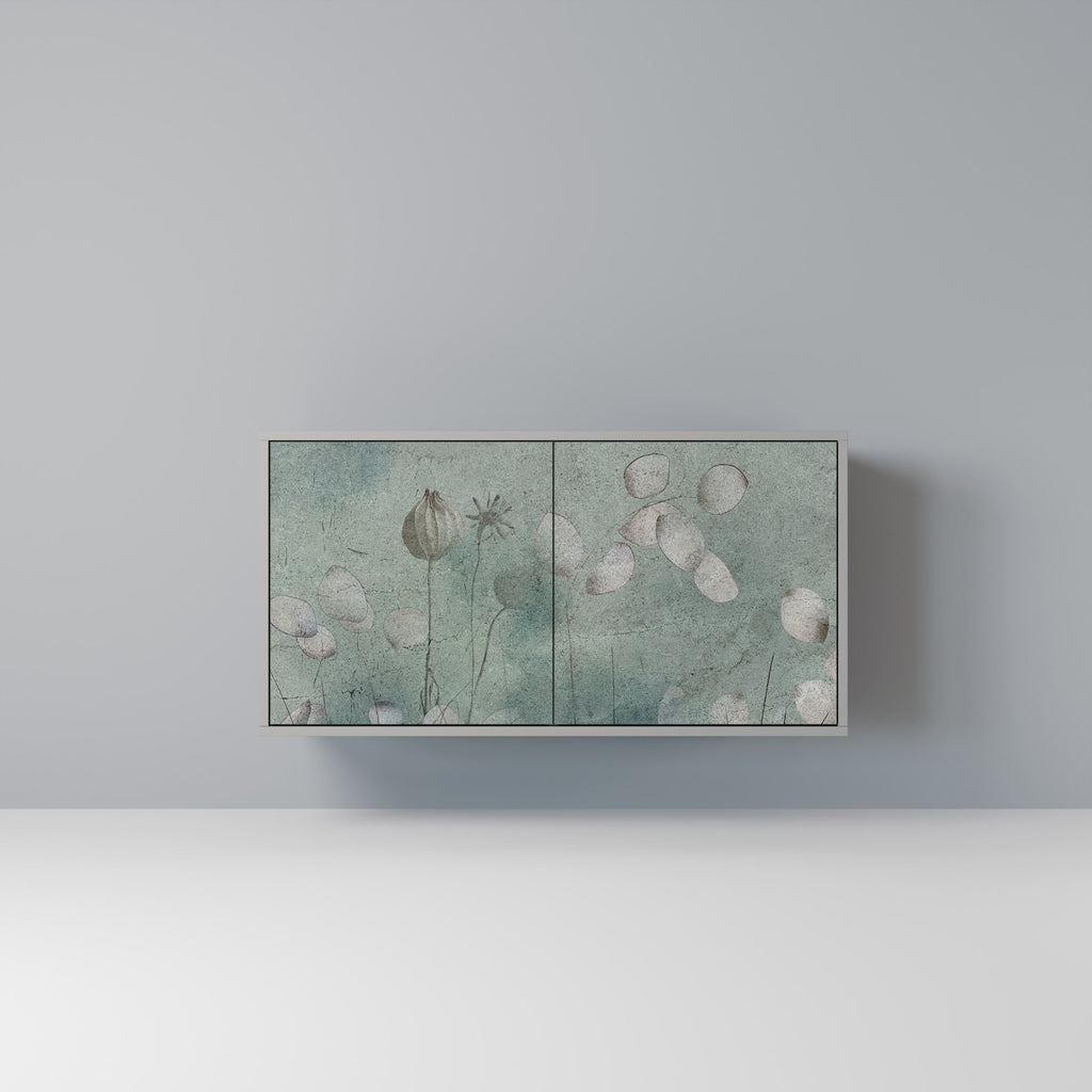 Buffet 2 portes NIGHT LADY finition grise