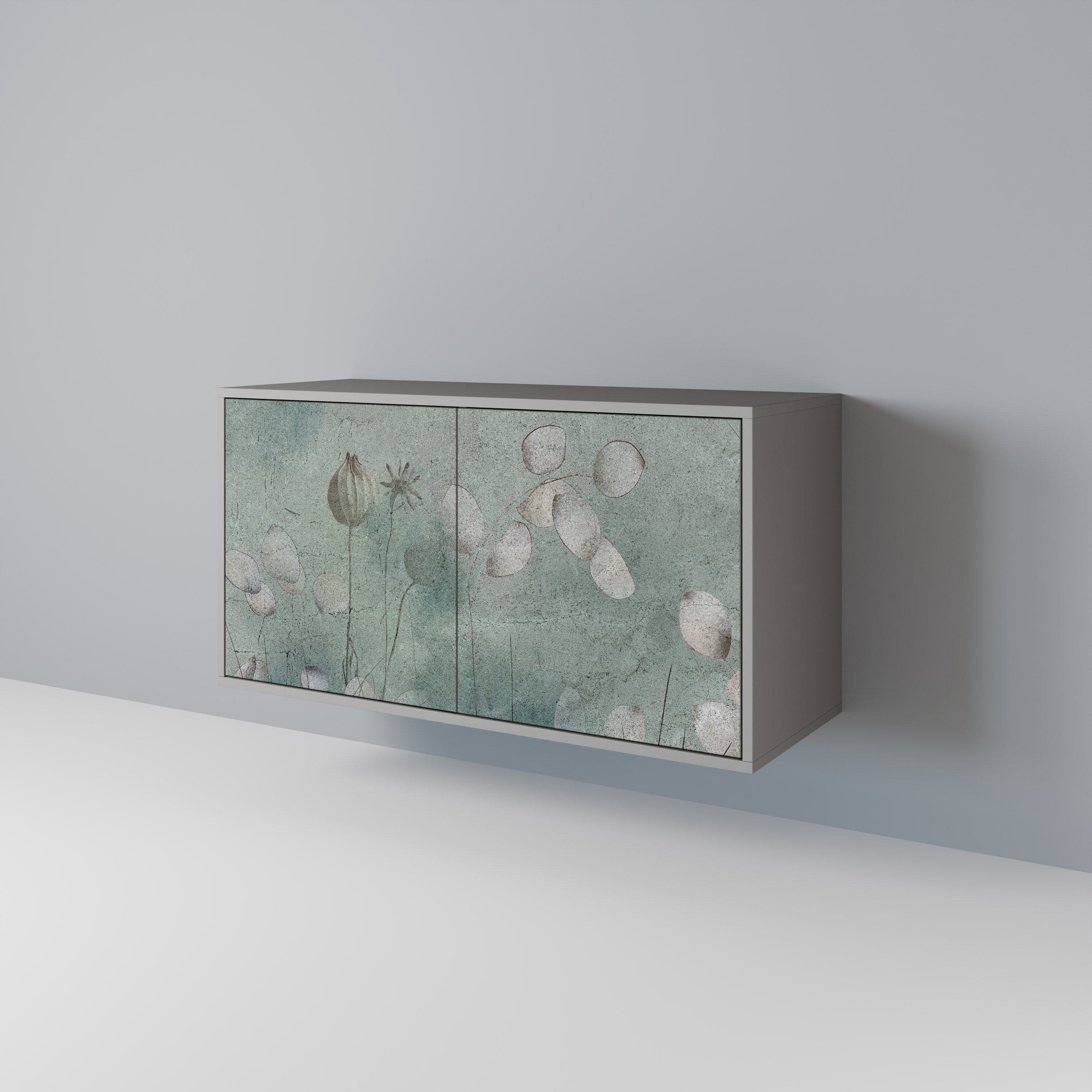 Buffet 2 portes NIGHT LADY finition grise