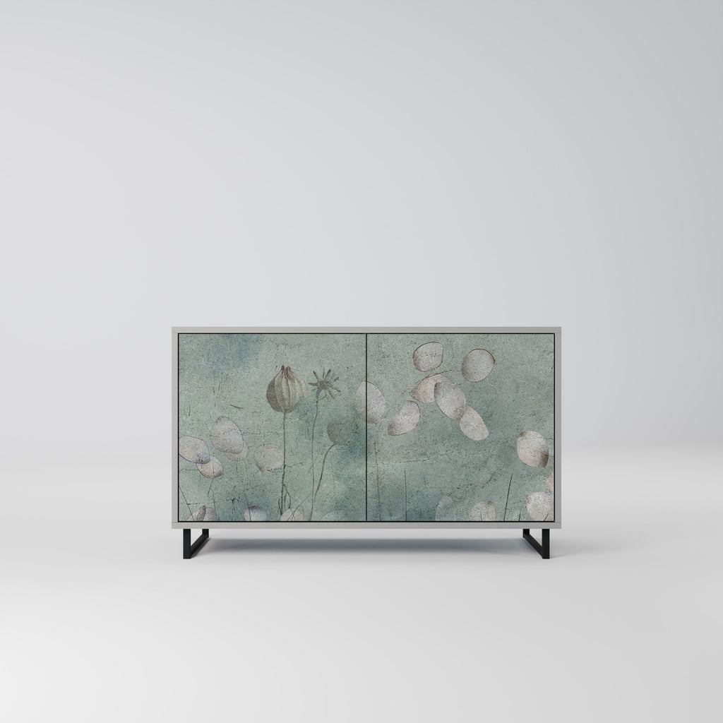 Buffet 2 portes NIGHT LADY finition grise