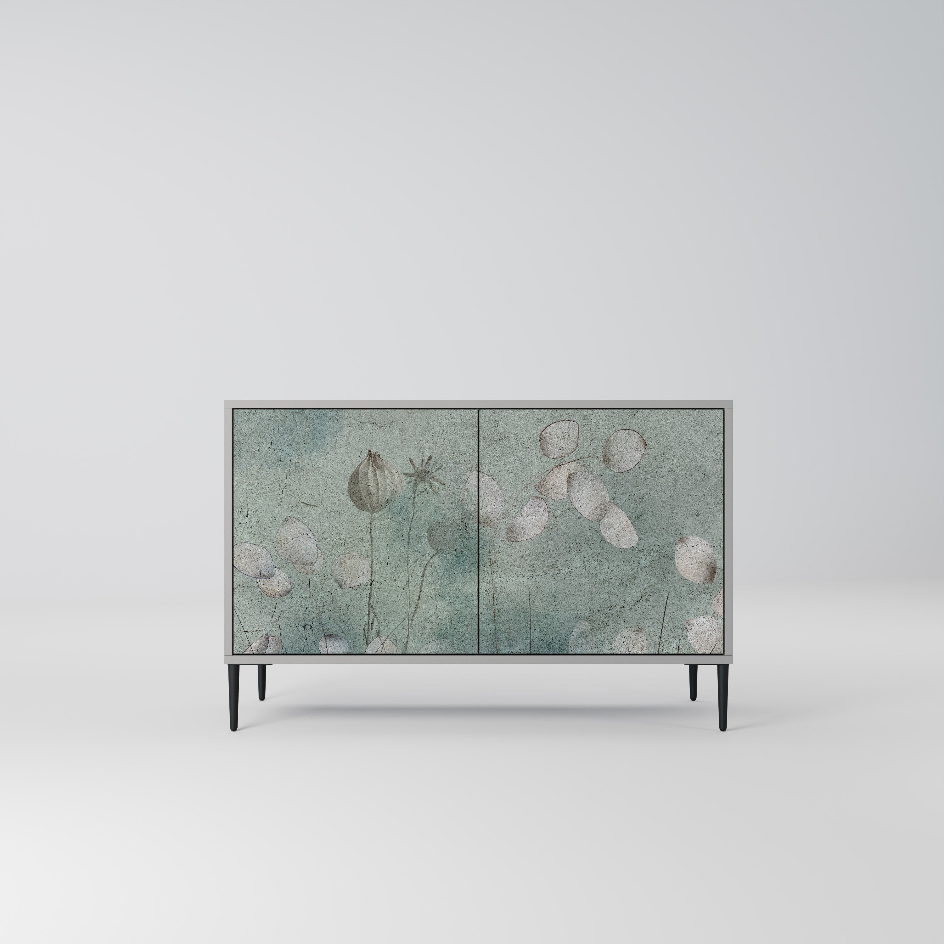 Buffet 2 portes NIGHT LADY finition grise