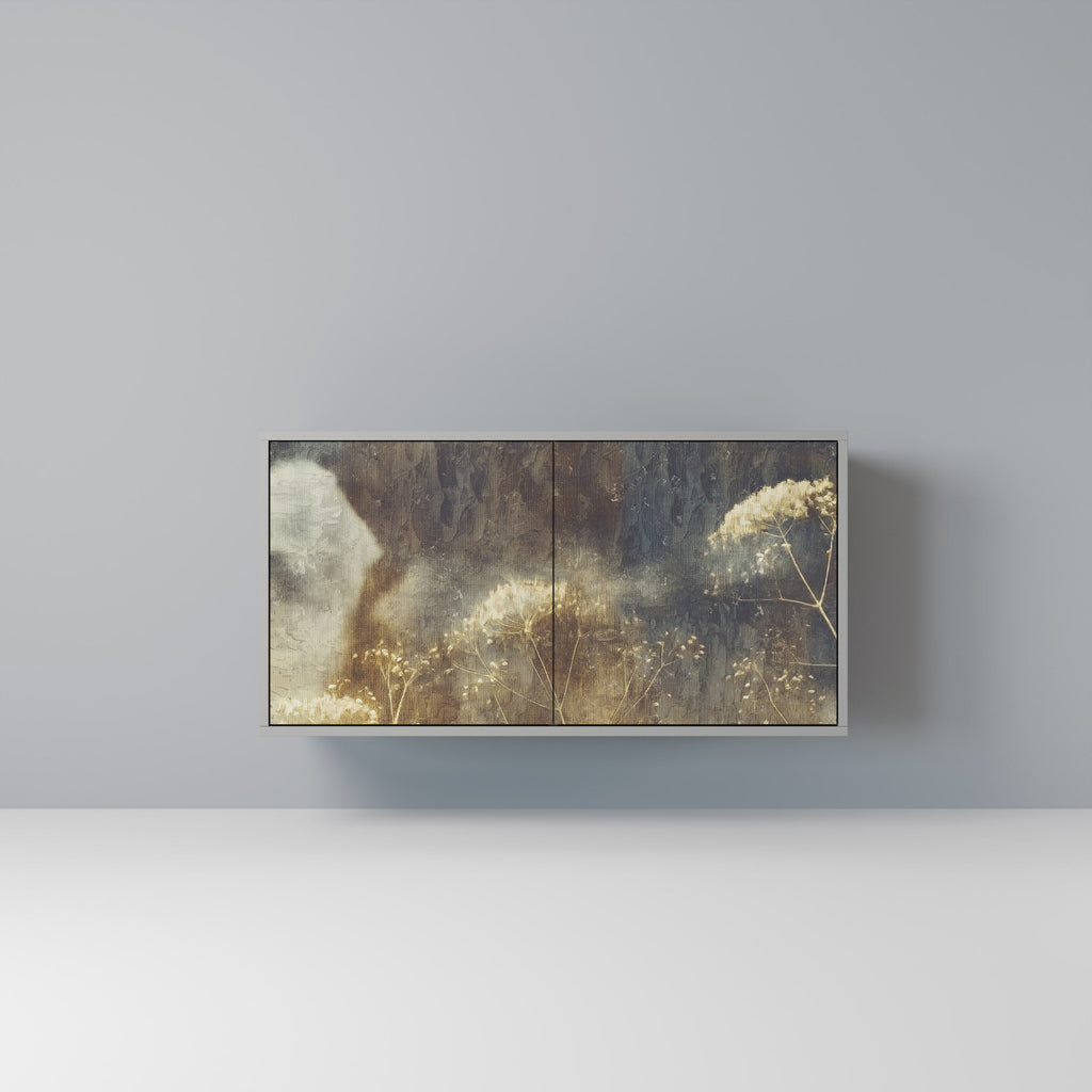 Buffet 2 portes GENTLE POWER en finition grise