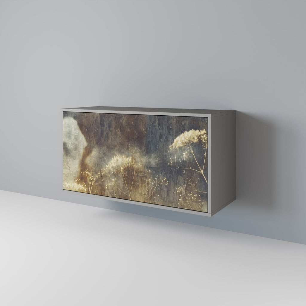 Buffet 2 portes GENTLE POWER en finition grise