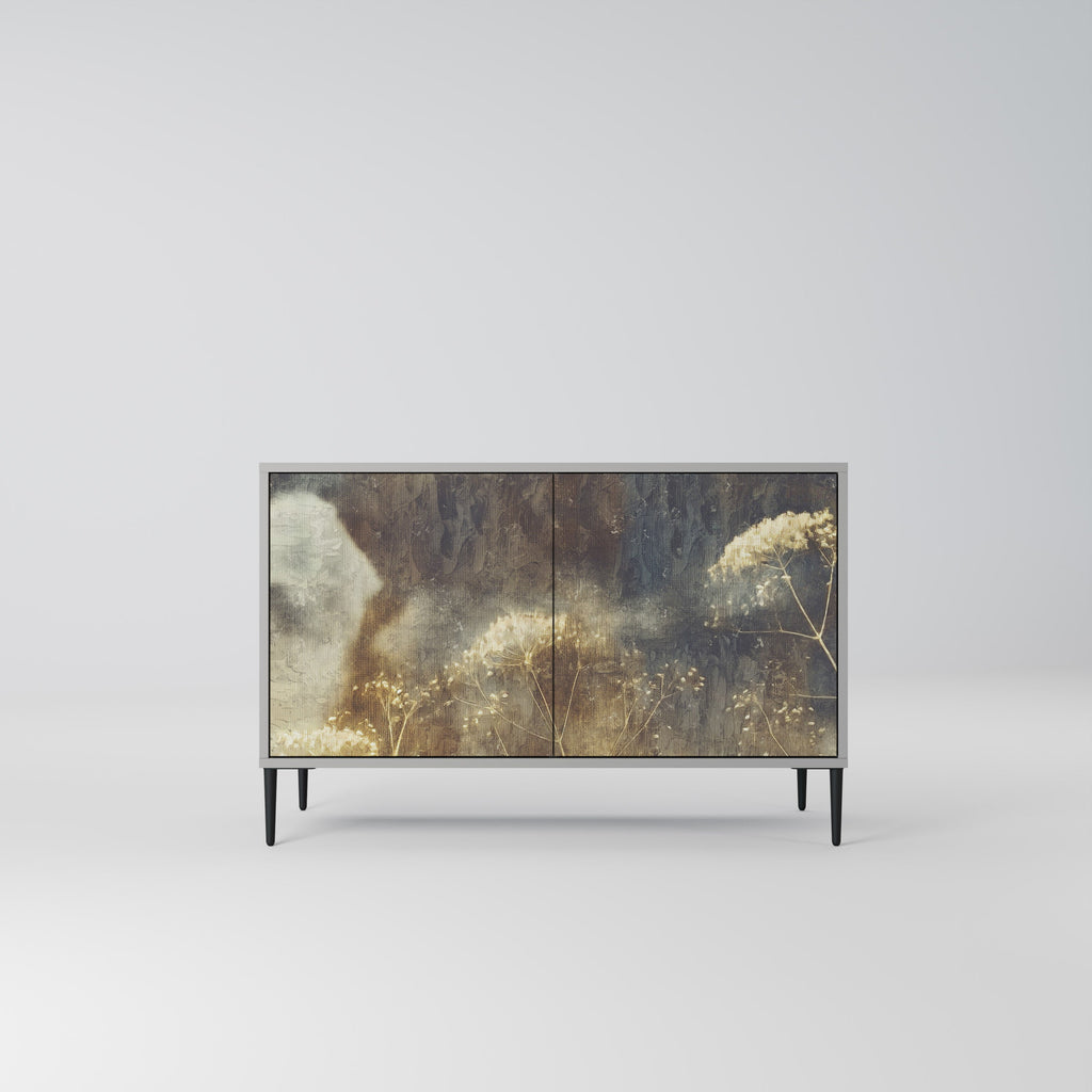 Buffet 2 portes GENTLE POWER en finition grise