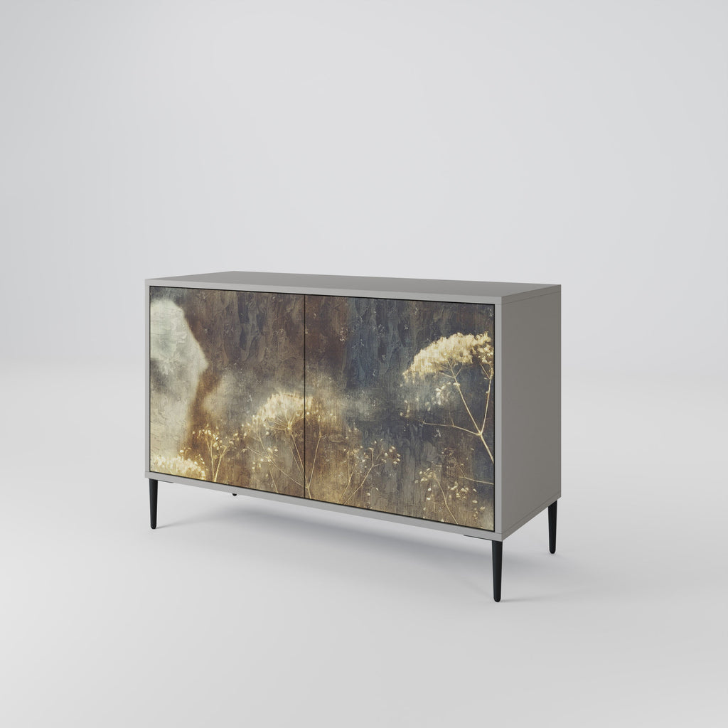 Buffet 2 portes GENTLE POWER en finition grise