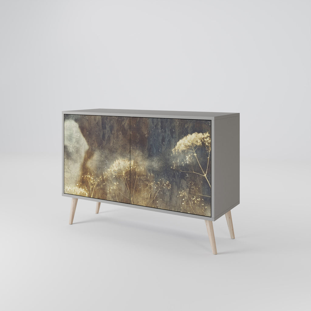 Buffet 2 portes GENTLE POWER en finition grise