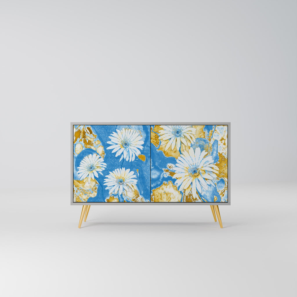 Buffet 2 portes DAISY LUXE finition grise