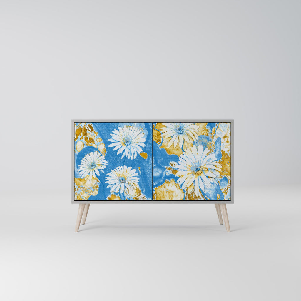 Buffet 2 portes DAISY LUXE finition grise