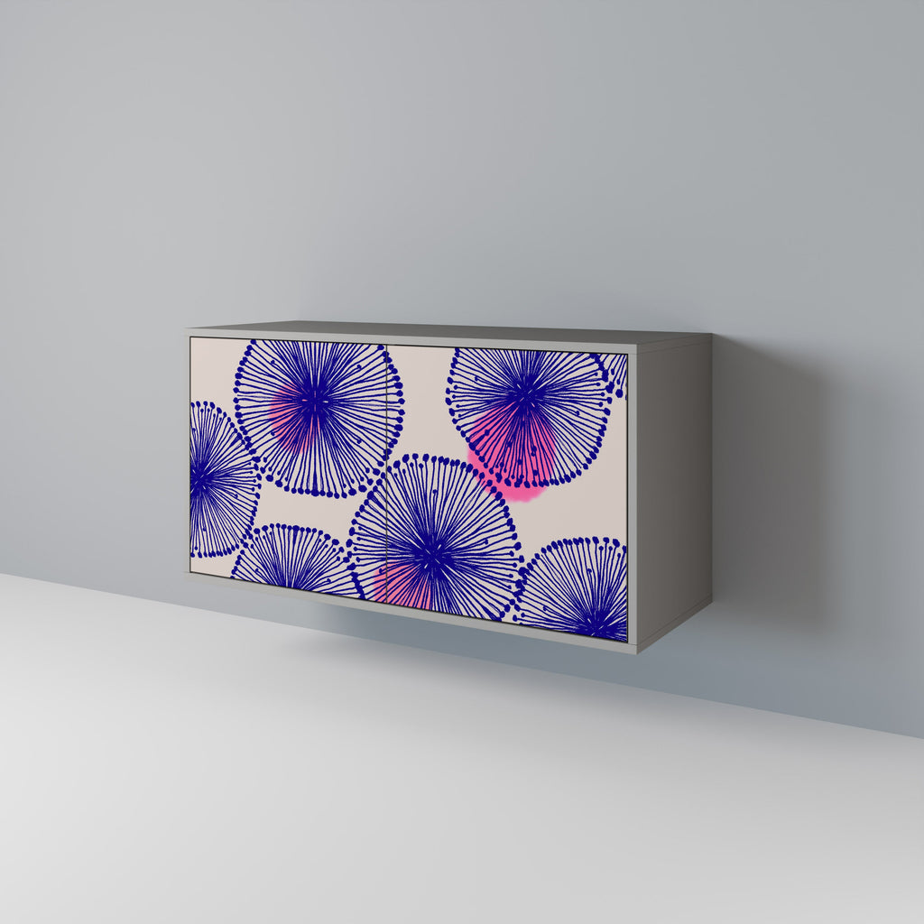 Buffet 2 portes MAGIC NATURE finition grise