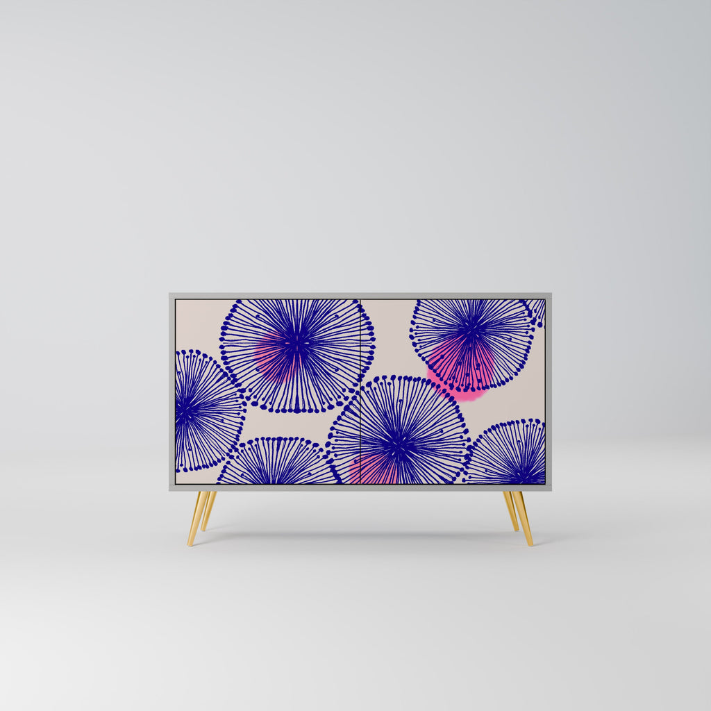 Buffet 2 portes MAGIC NATURE finition grise