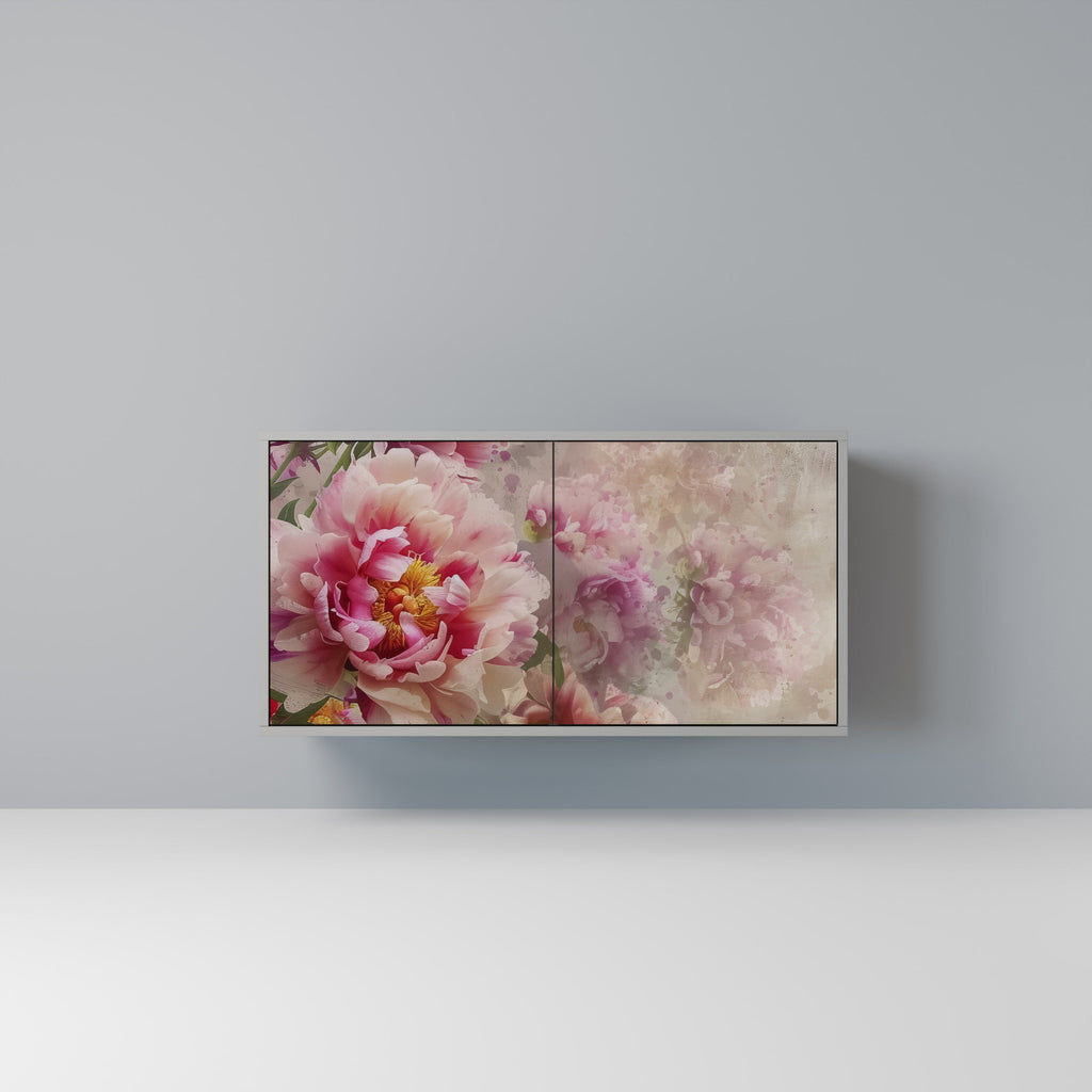 Buffet 2 portes PEONY WHISPER finition grise