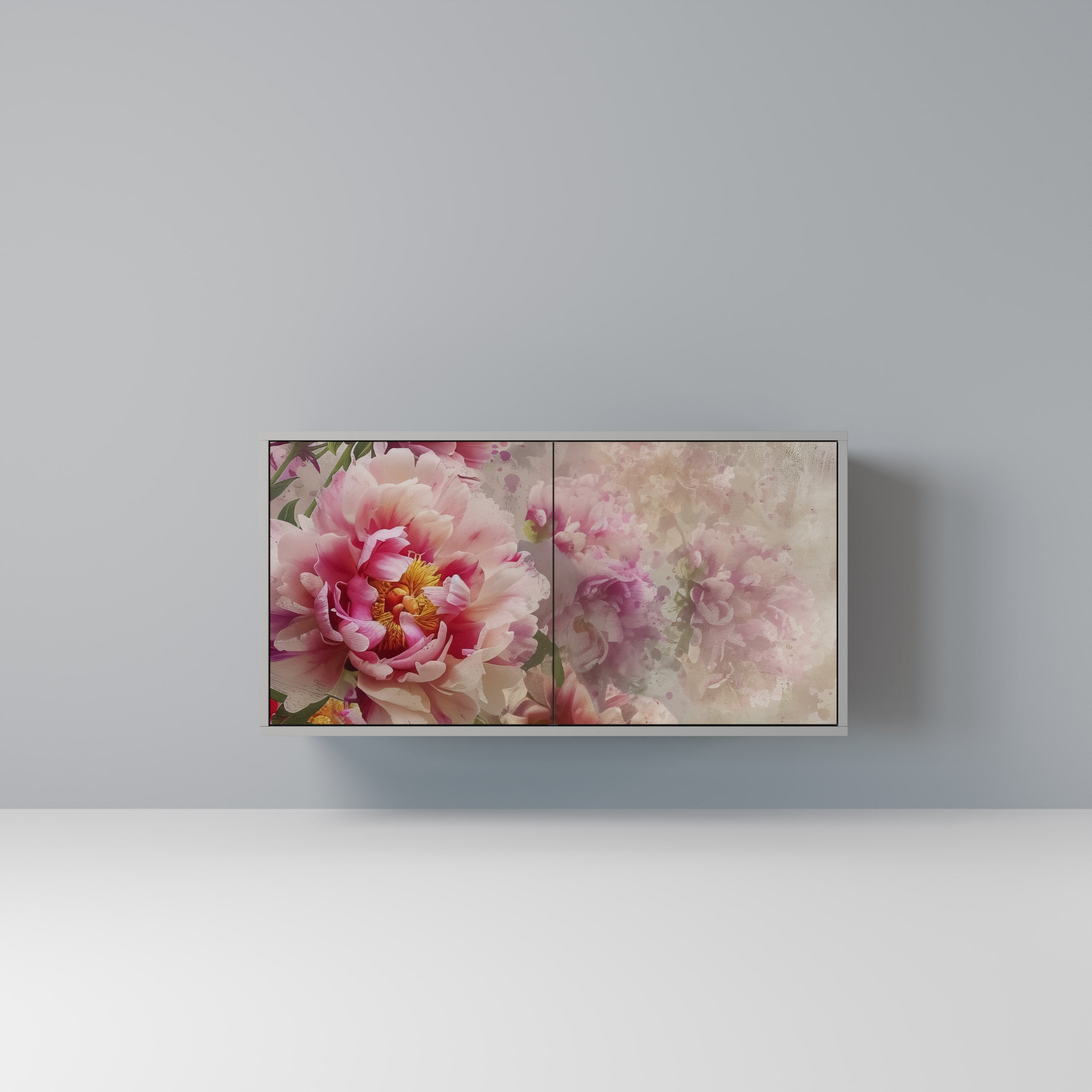 Buffet 2 portes PEONY WHISPER finition grise