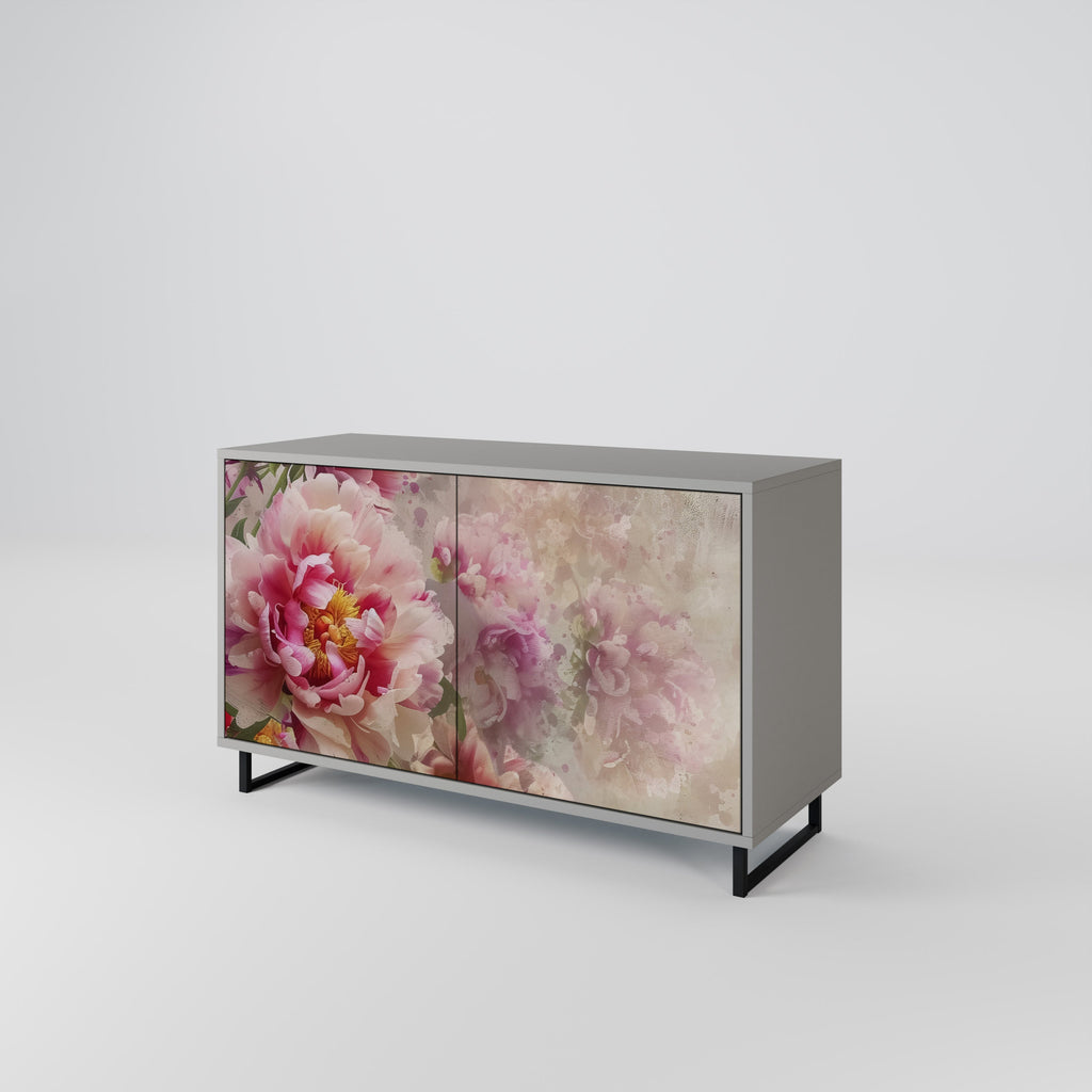 Buffet 2 portes PEONY WHISPER finition grise