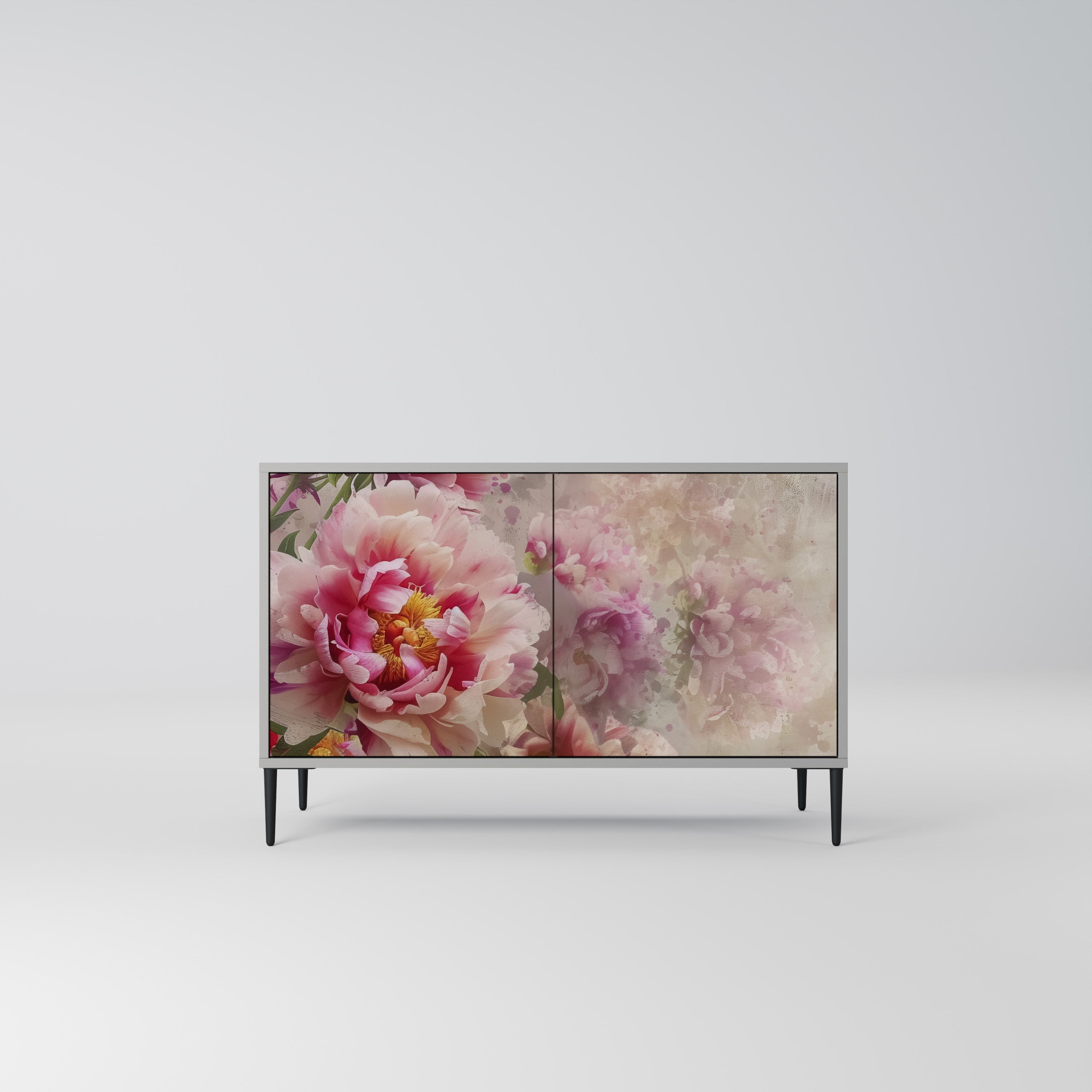 Buffet 2 portes PEONY WHISPER finition grise