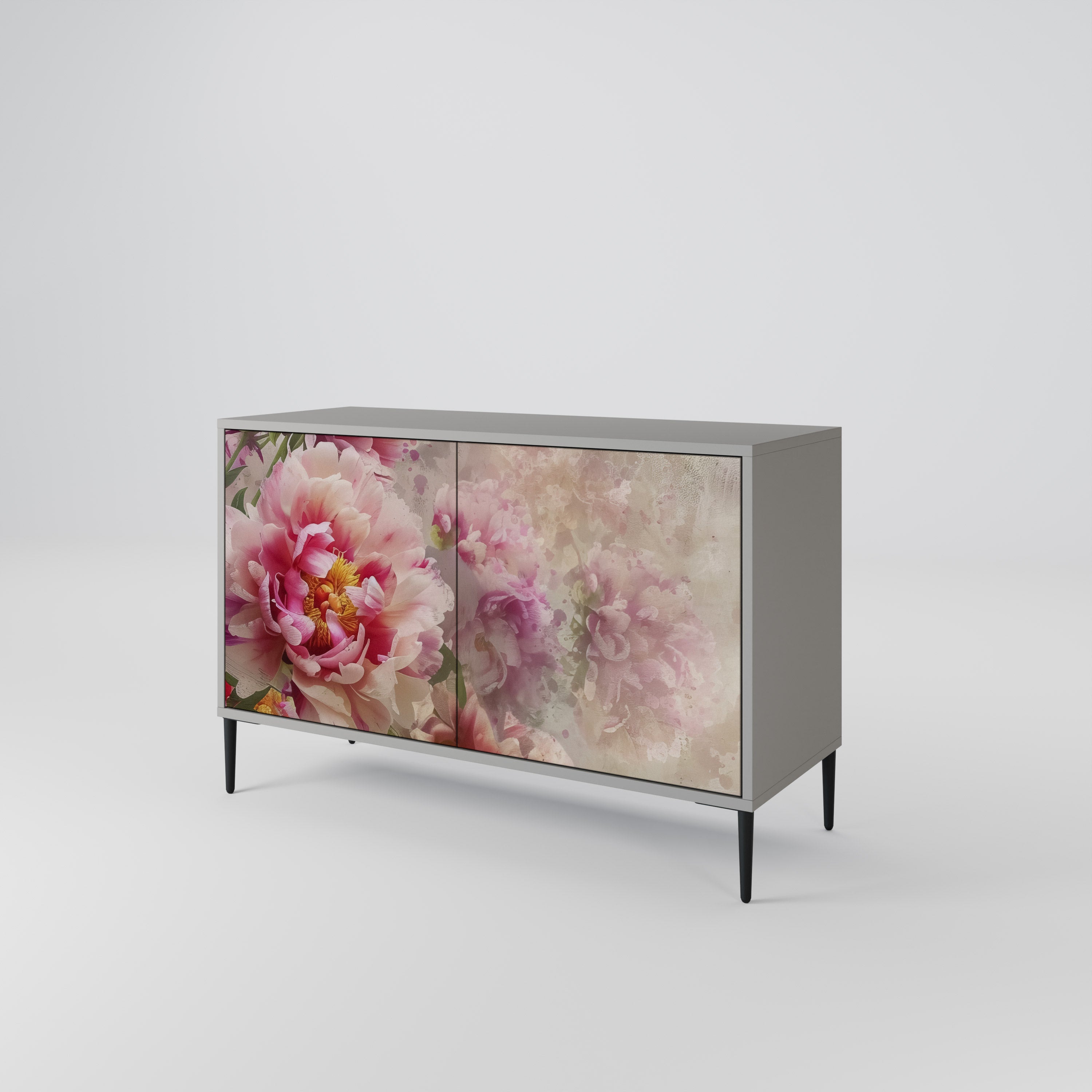 Buffet 2 portes PEONY WHISPER finition grise