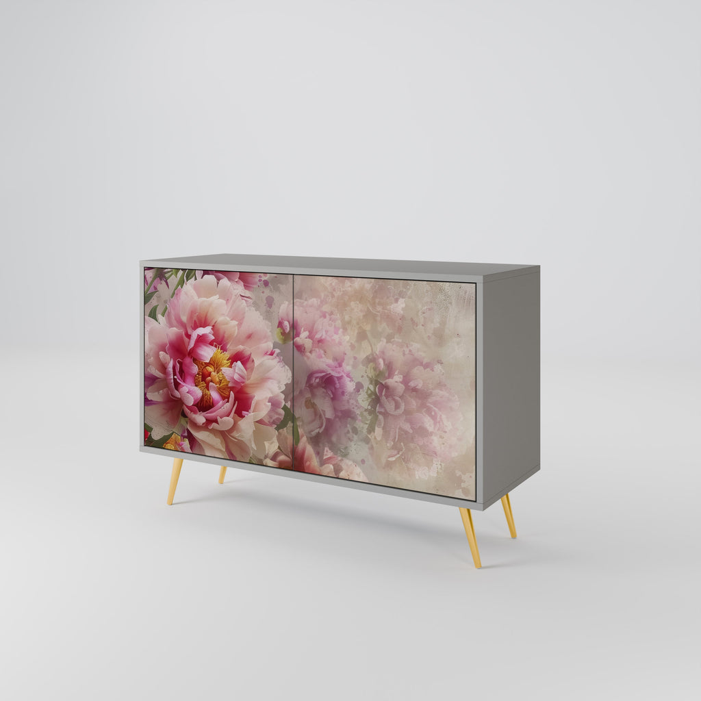 Buffet 2 portes PEONY WHISPER finition grise