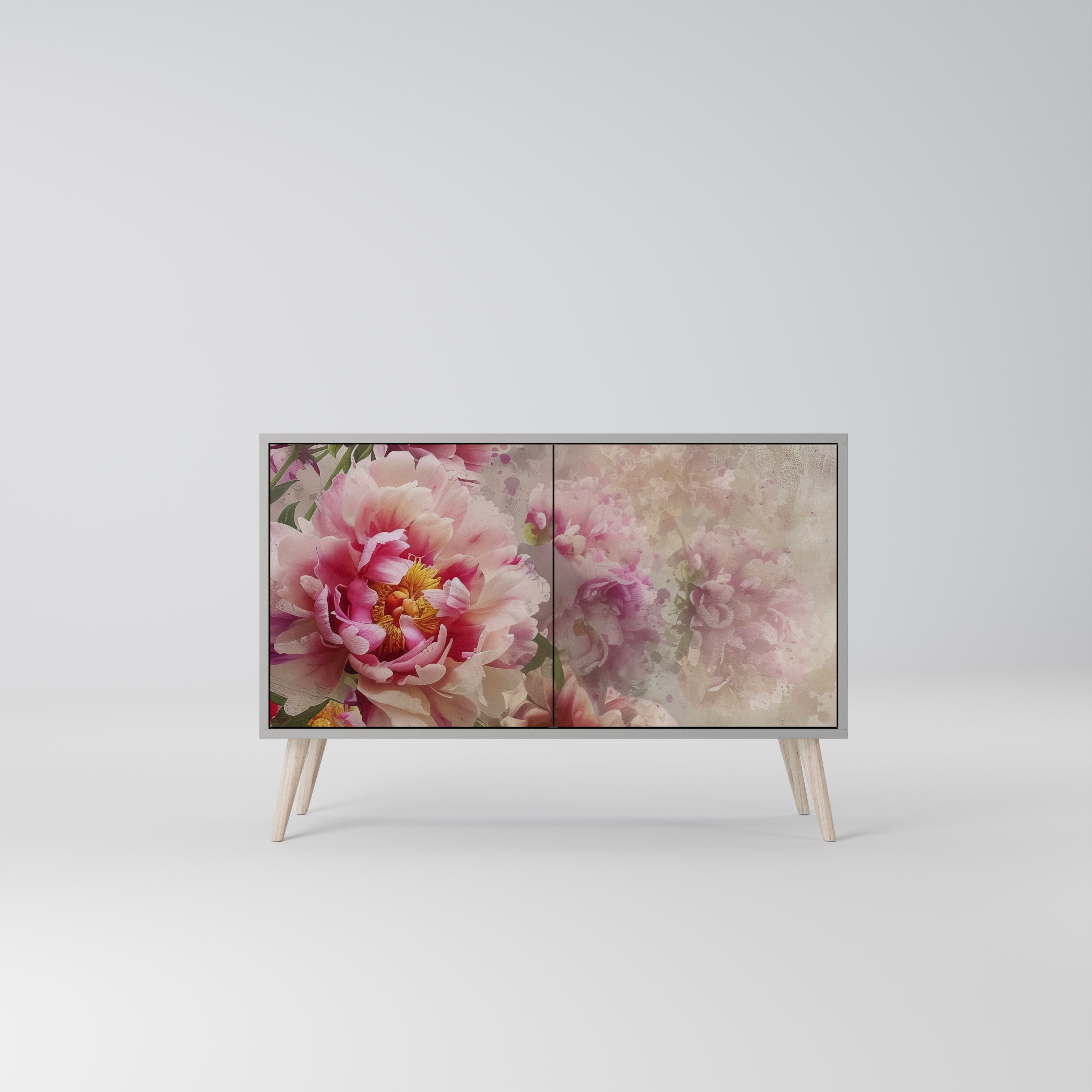 Buffet 2 portes PEONY WHISPER finition grise