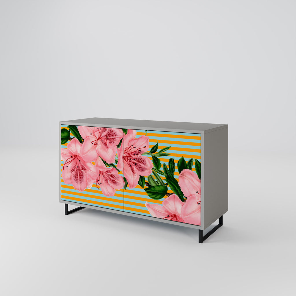 FRAGILE BEAUTY 2-Door Sideboard in Grey Finish