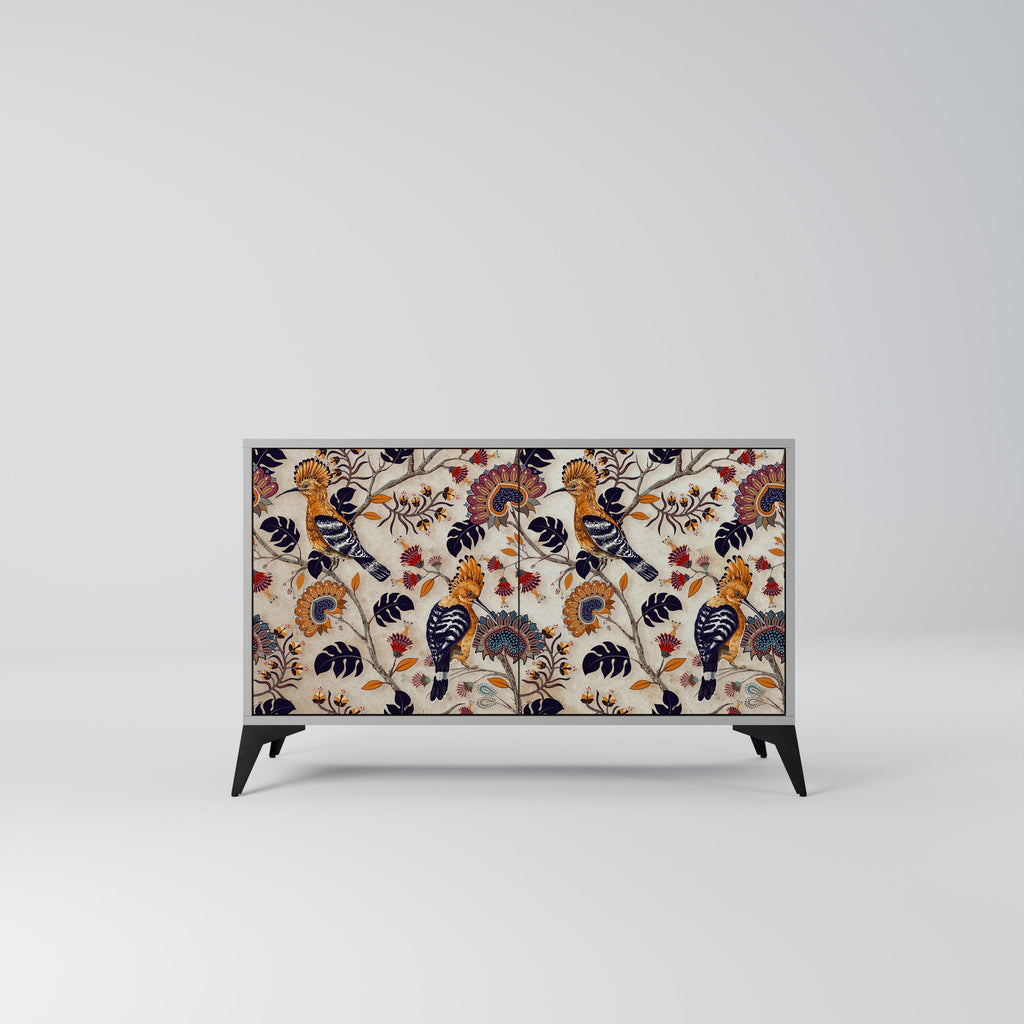 Buffet 2 portes EMINENT HOOPOE finition grise