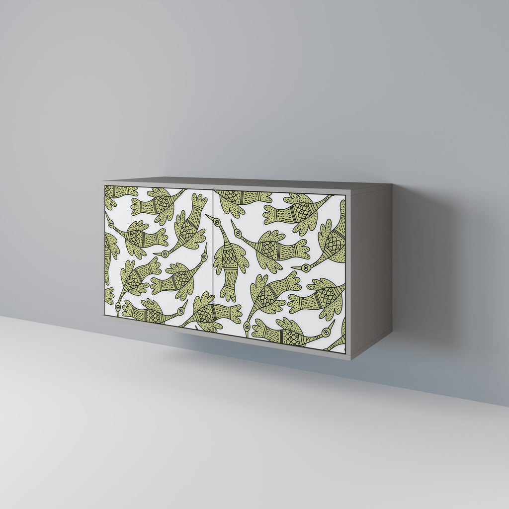 SEEDLING SONGBIRD 2-Door Sideboard in Grey Finish