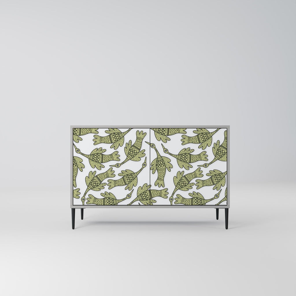 SEEDLING SONGBIRD 2-Door Sideboard in Grey Finish