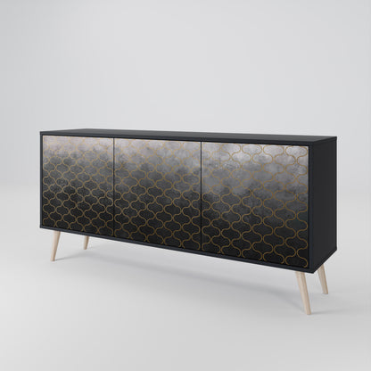 TESSELATED GRAYISH 3-Door Sideboard