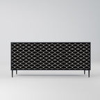 TESSELATED BLACKNESS 3-Door Sideboard