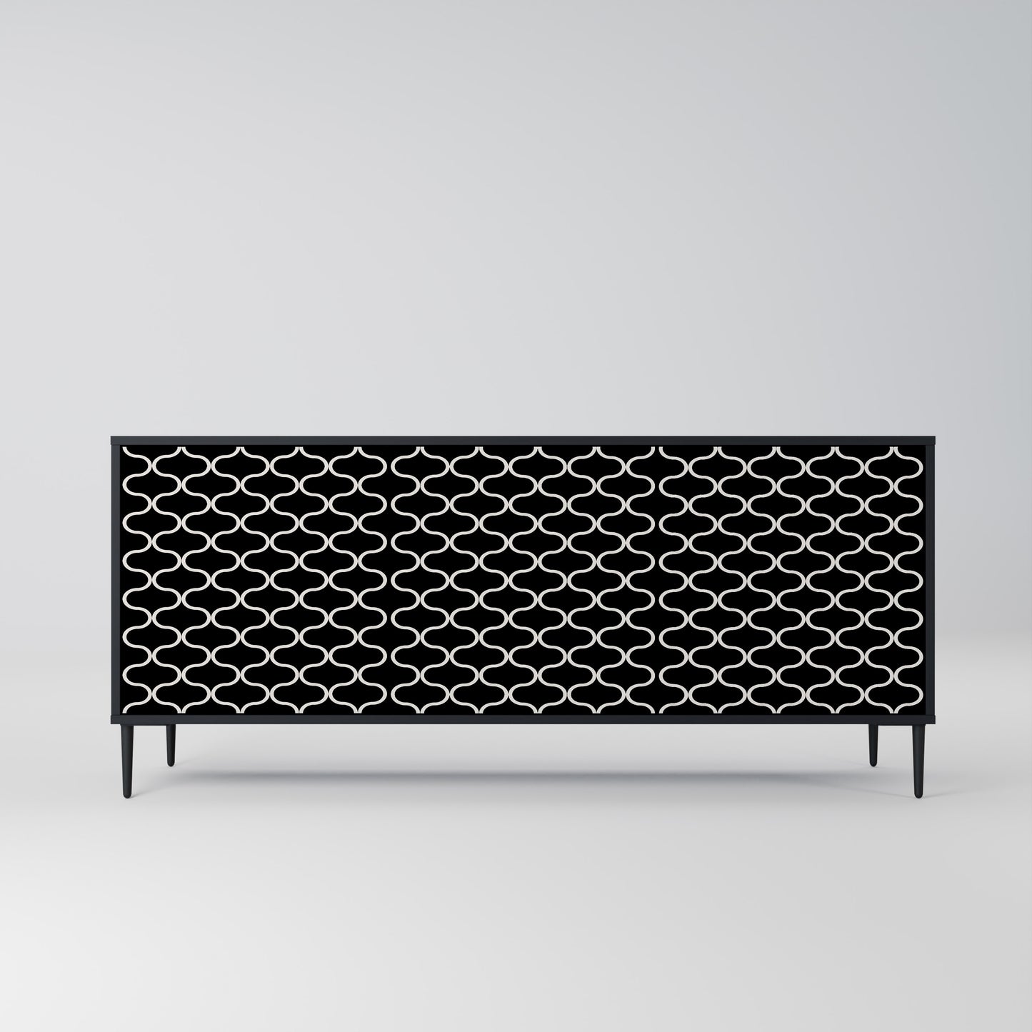 TESSELATED BLACKNESS 3-Door Sideboard