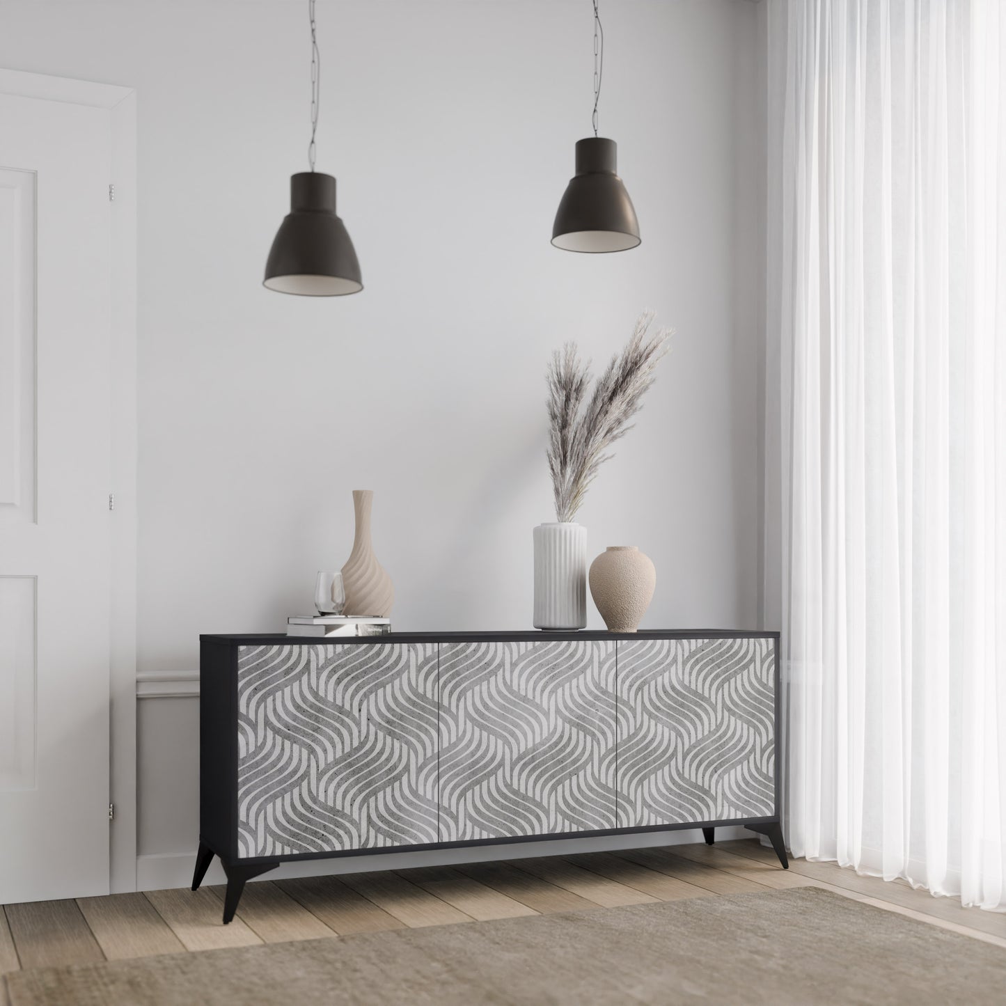 CONCRETE MOVEMENT 3-Door Sideboard