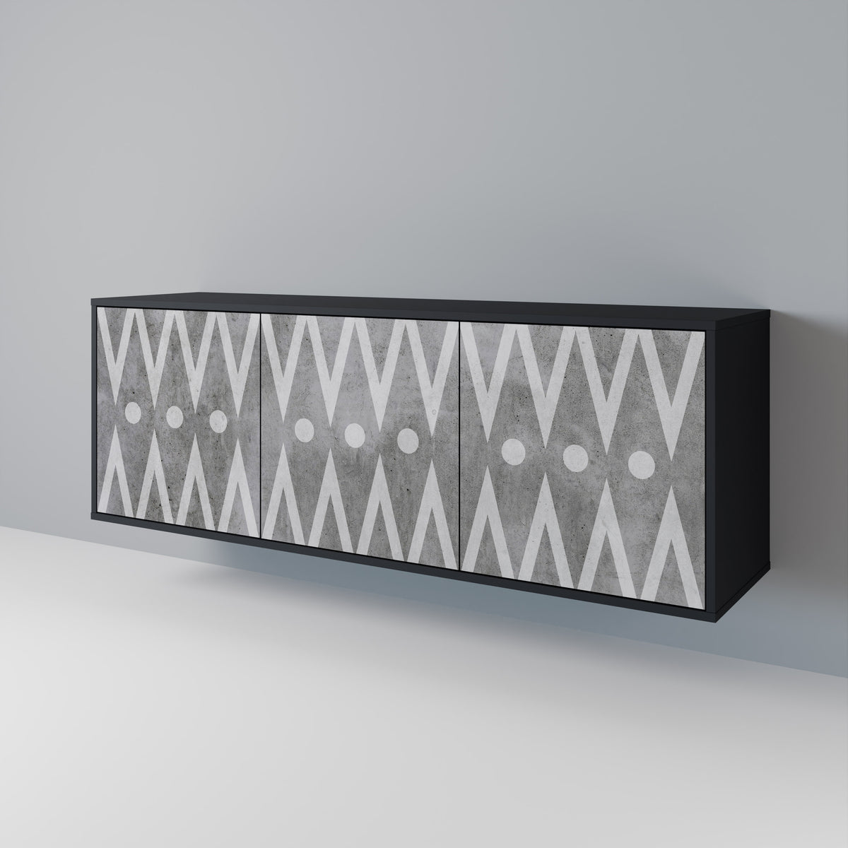 SHARP EDGES 3-Door Sideboard