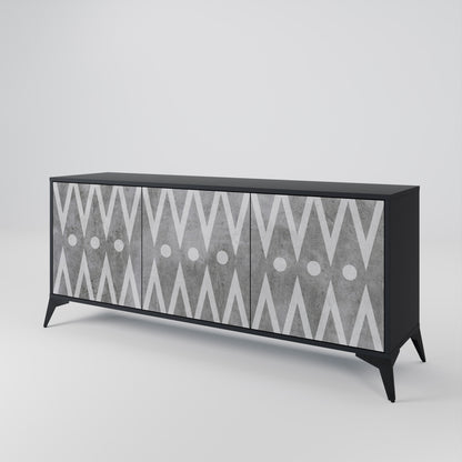 SHARP EDGES 3-Door Sideboard