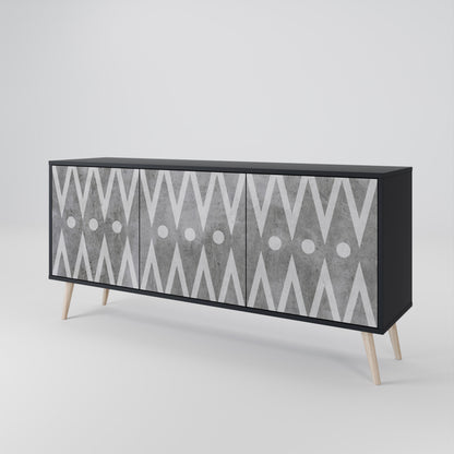 SHARP EDGES 3-Door Sideboard