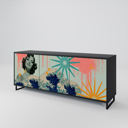 KANAGAWA BEAUTY 3-Door Sideboard