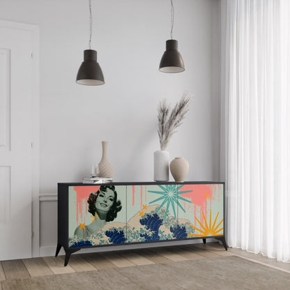 KANAGAWA BEAUTY 3-Door Sideboard