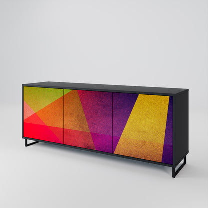 VIVID GEOMETRY 3-Door Sideboard