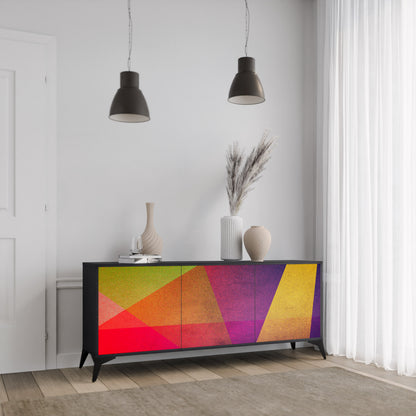 VIVID GEOMETRY 3-Door Sideboard