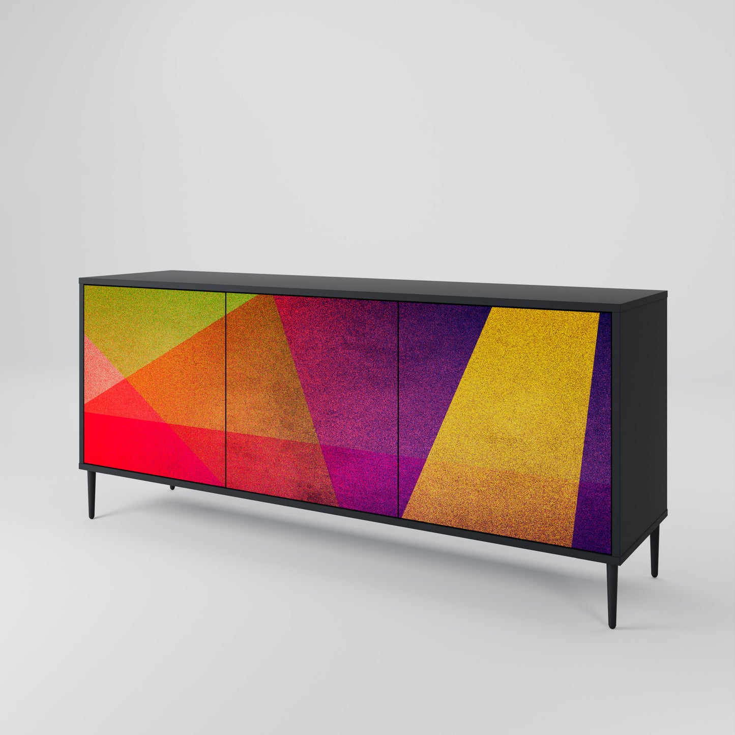 VIVID GEOMETRY 3-Door Sideboard