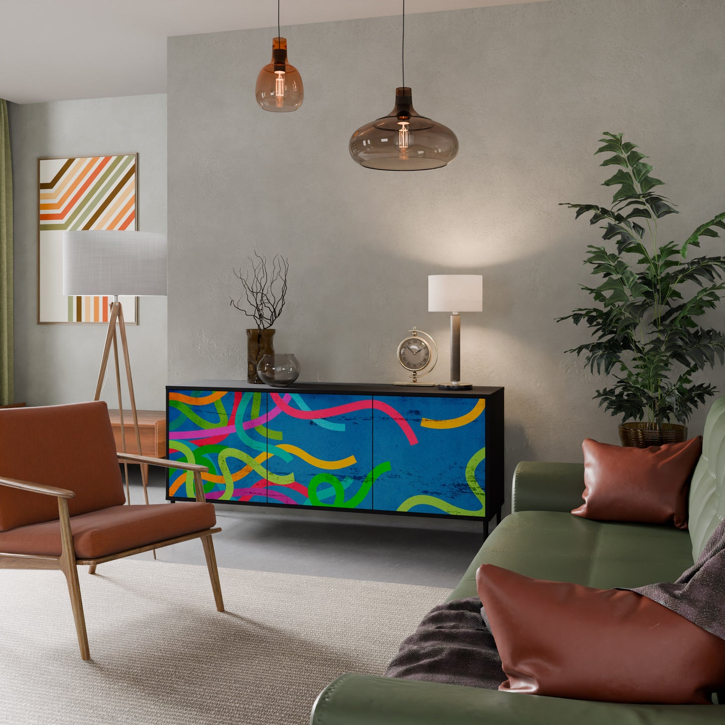 STREAMER TANGLE 3-Door Sideboard