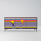 TONE COLLAPSE 3-Door Sideboard