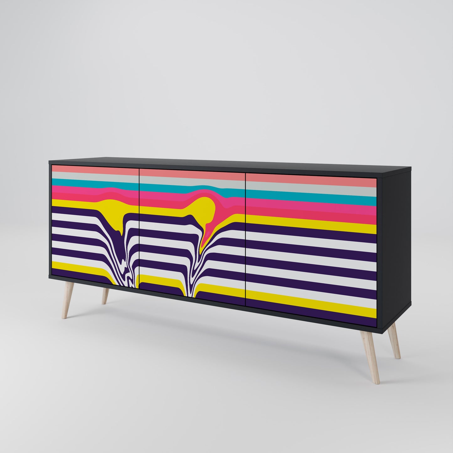 TONE COLLAPSE 3-Door Sideboard