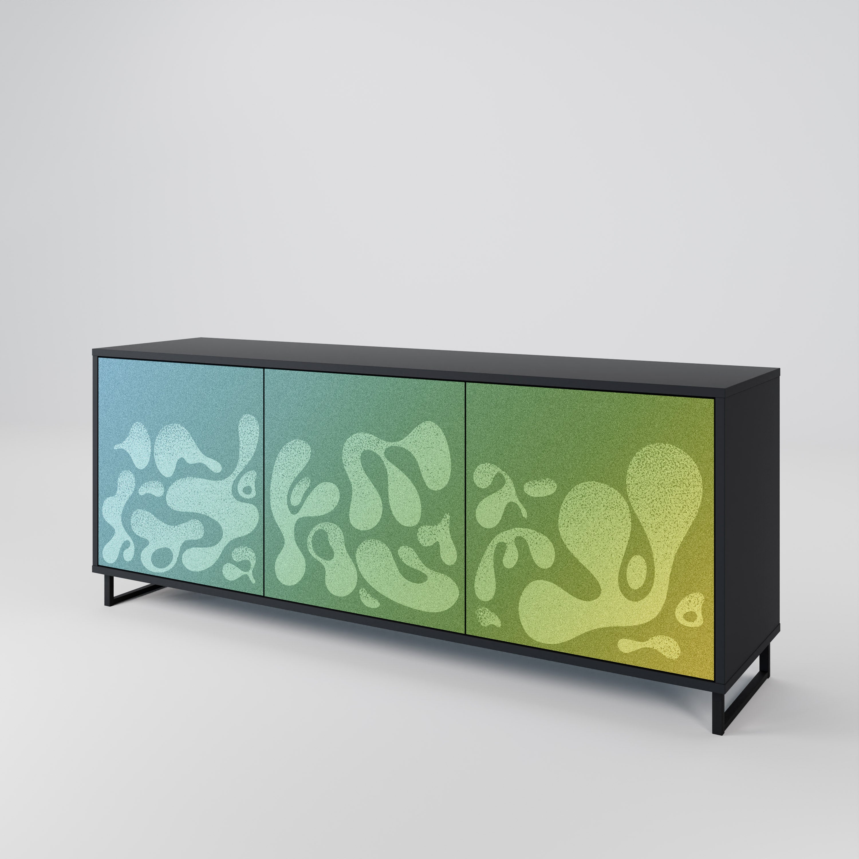 IRREGULAR BLUE 3-Door Sideboard