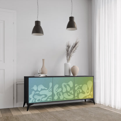 IRREGULAR BLUE 3-Door Sideboard