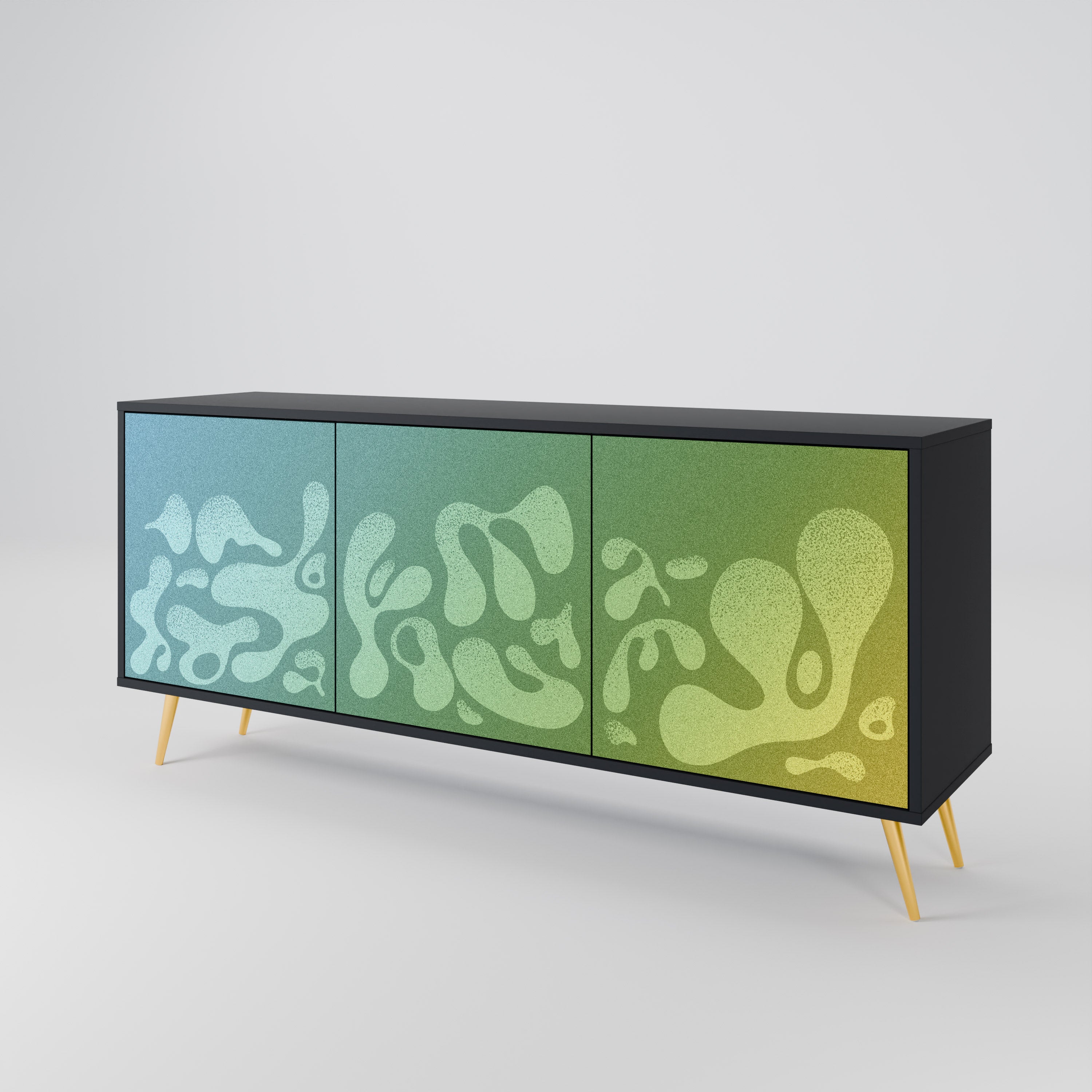 IRREGULAR BLUE 3-Door Sideboard