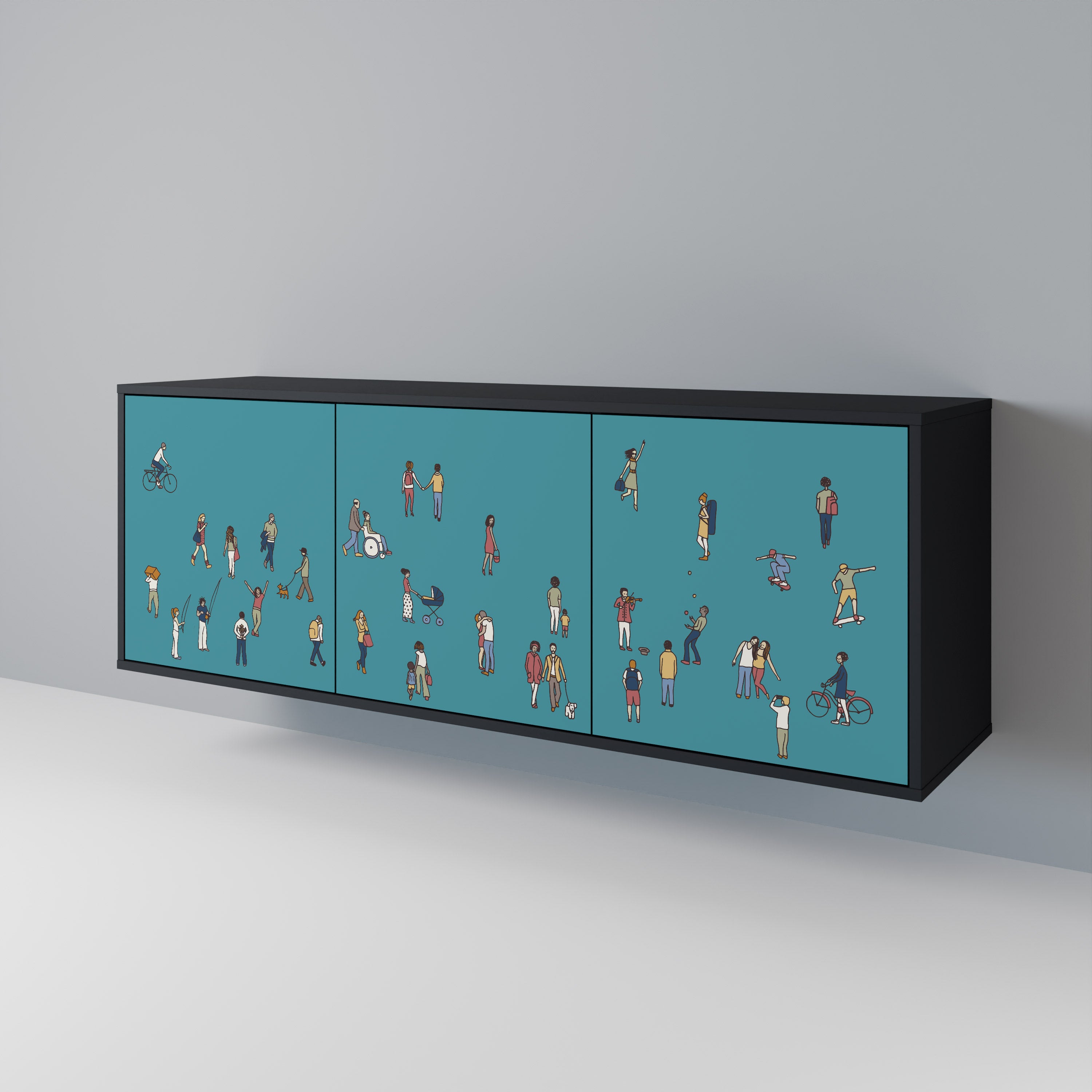 COLLECTIVE STREAM 3-Door Sideboard