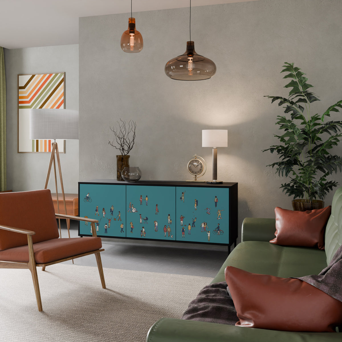 COLLECTIVE STREAM 3-Door Sideboard