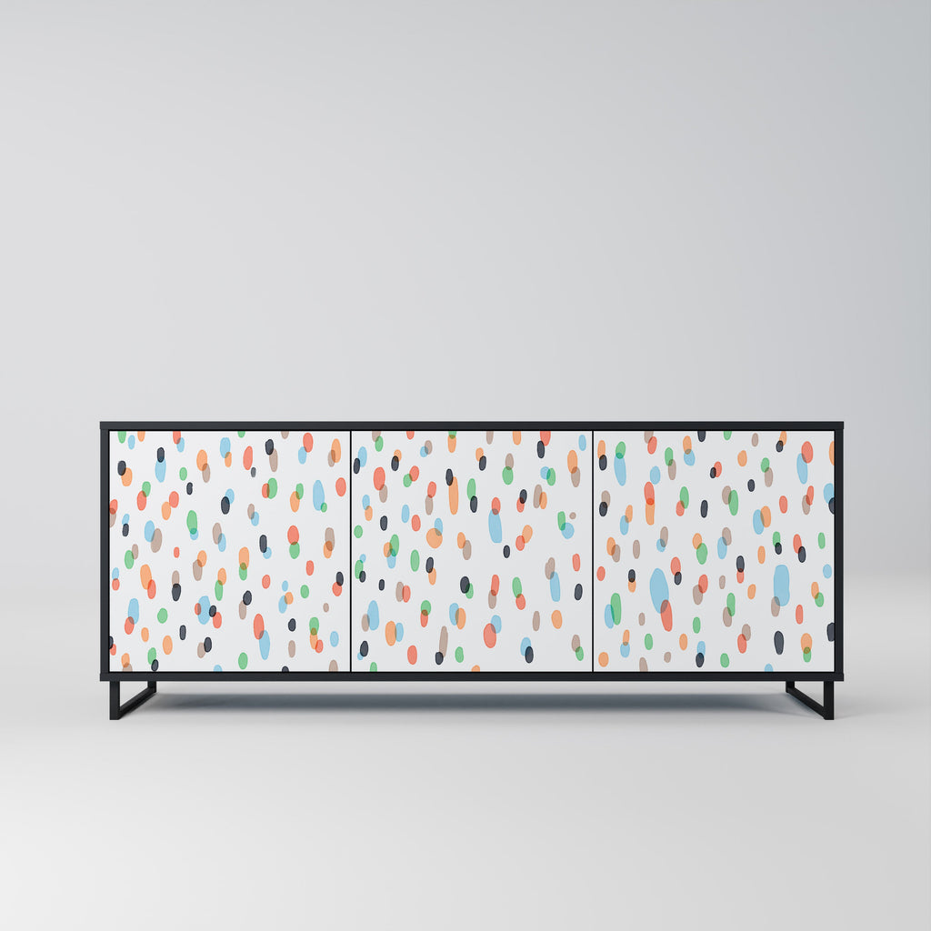 Buffet 3 portes ENERGETIC SPOTS finition noire