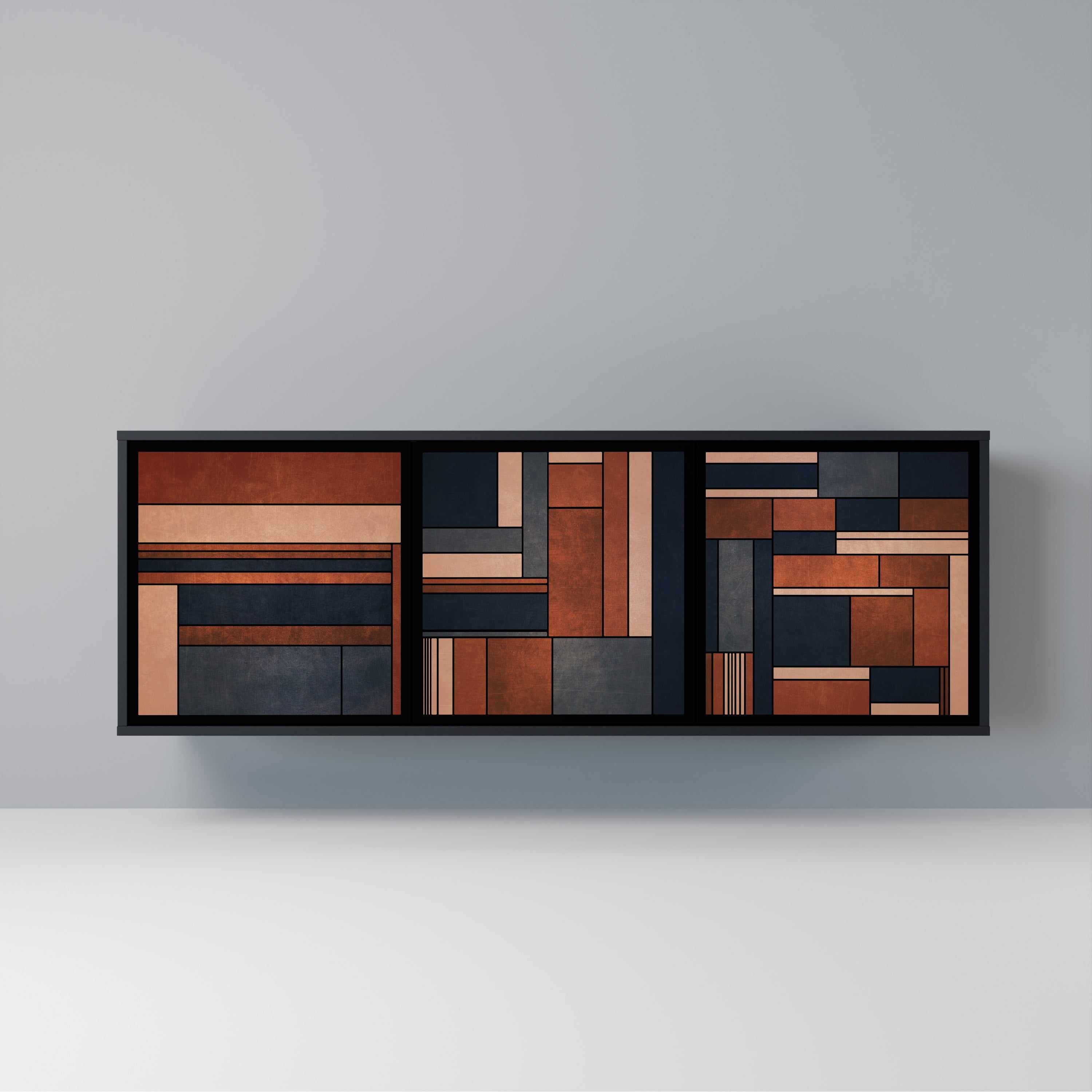 Buffet 3 portes INTREPID FORMATION en finition noire