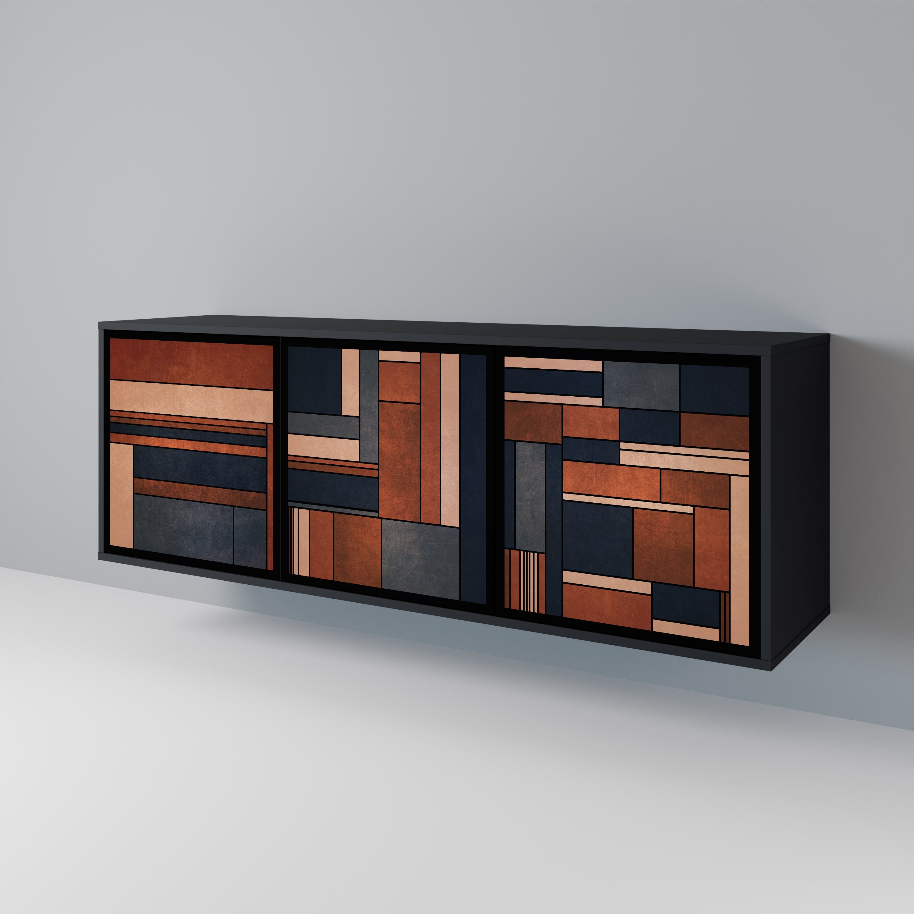 Buffet 3 portes INTREPID FORMATION en finition noire