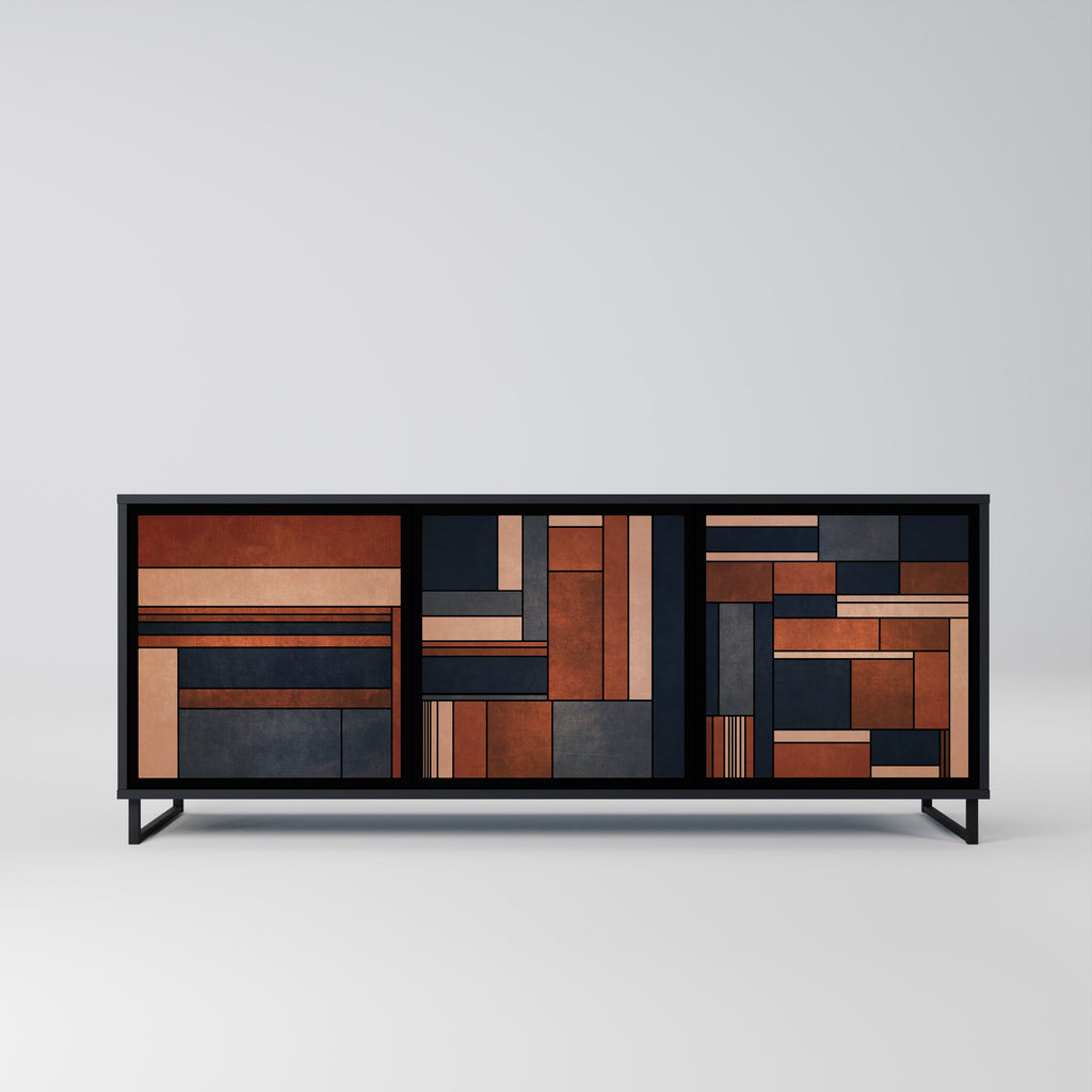 Buffet 3 portes INTREPID FORMATION en finition noire