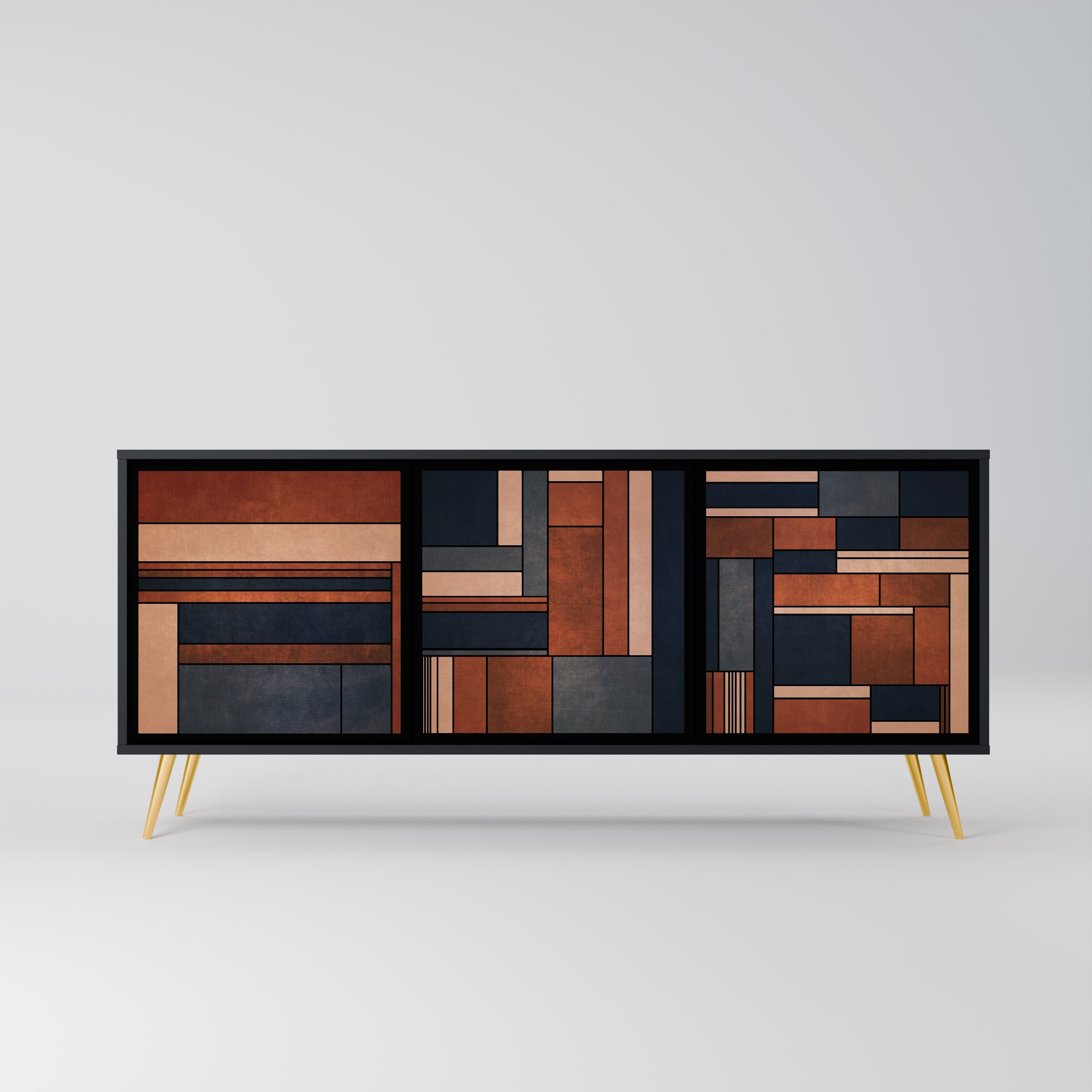 Buffet 3 portes INTREPID FORMATION en finition noire