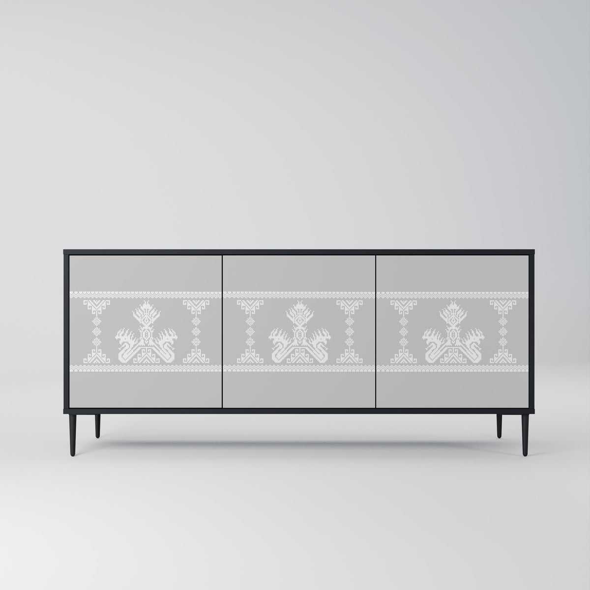 THAI GRAY 3-Door Sideboard
